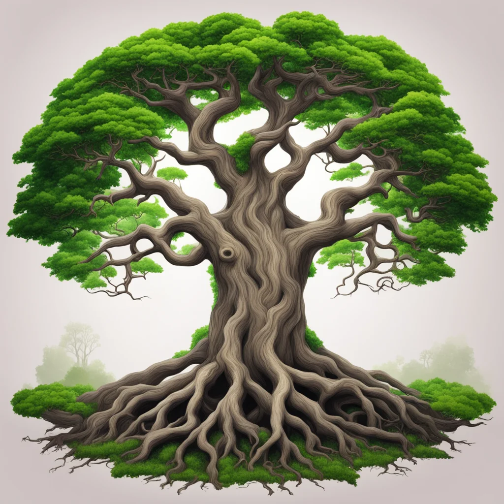 yggdrasil tree with big branches