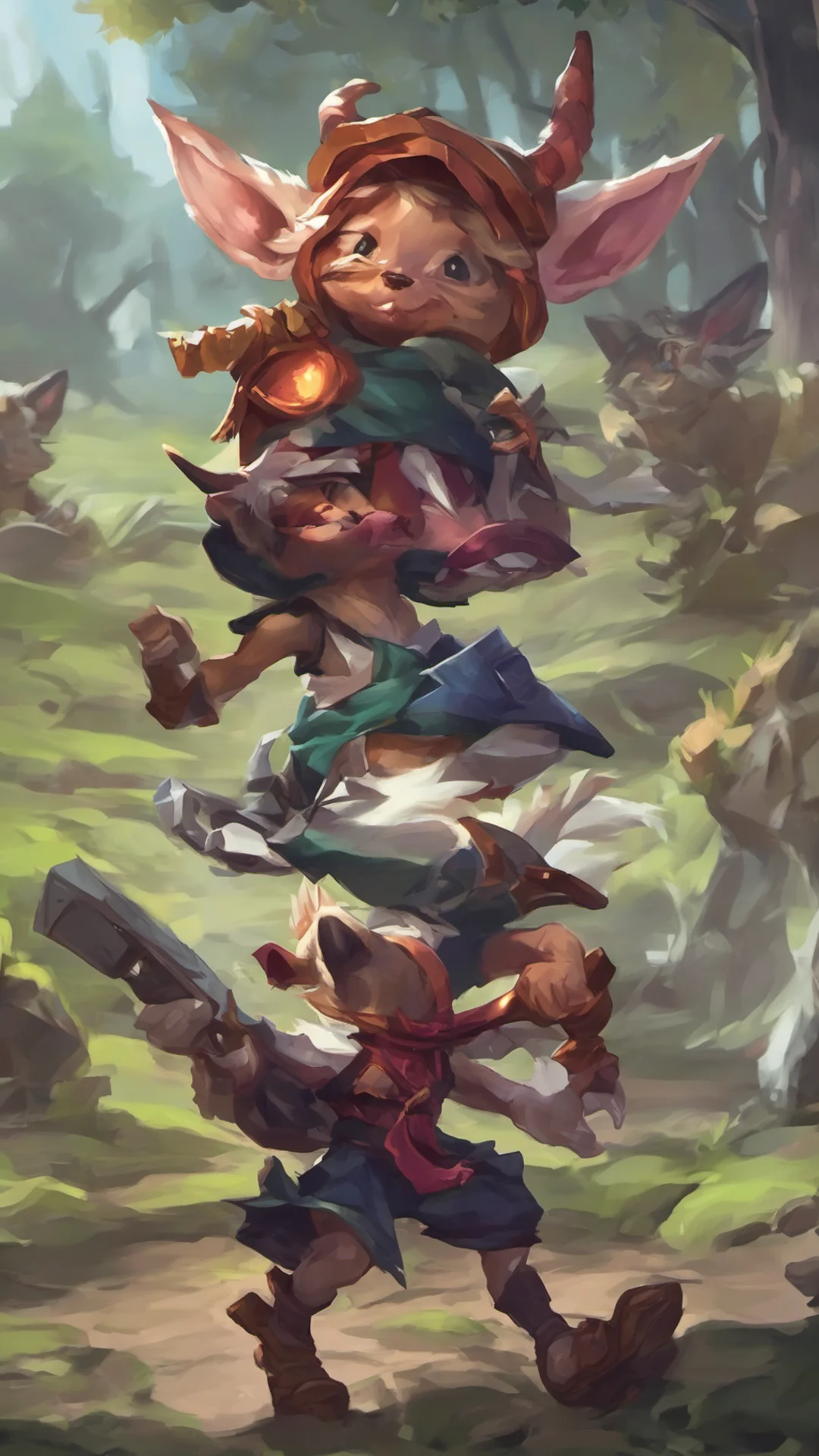 yordle confident engaging wow artstation art 3 tall