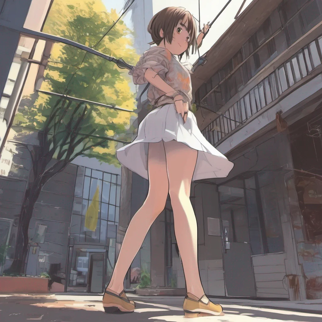 young anime girl exposing her privates by lifting her skirt. good looking trending fantastic 1