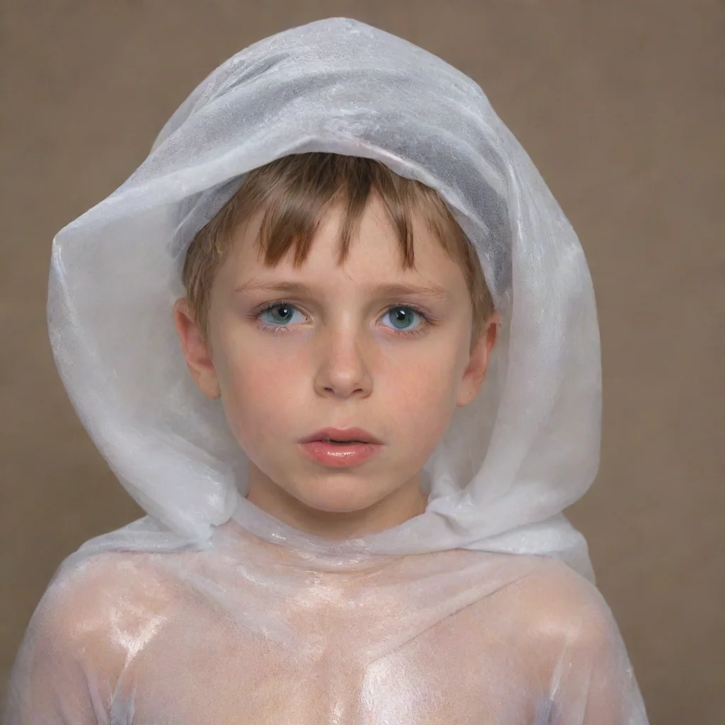 aiyoung boy covered in sprem