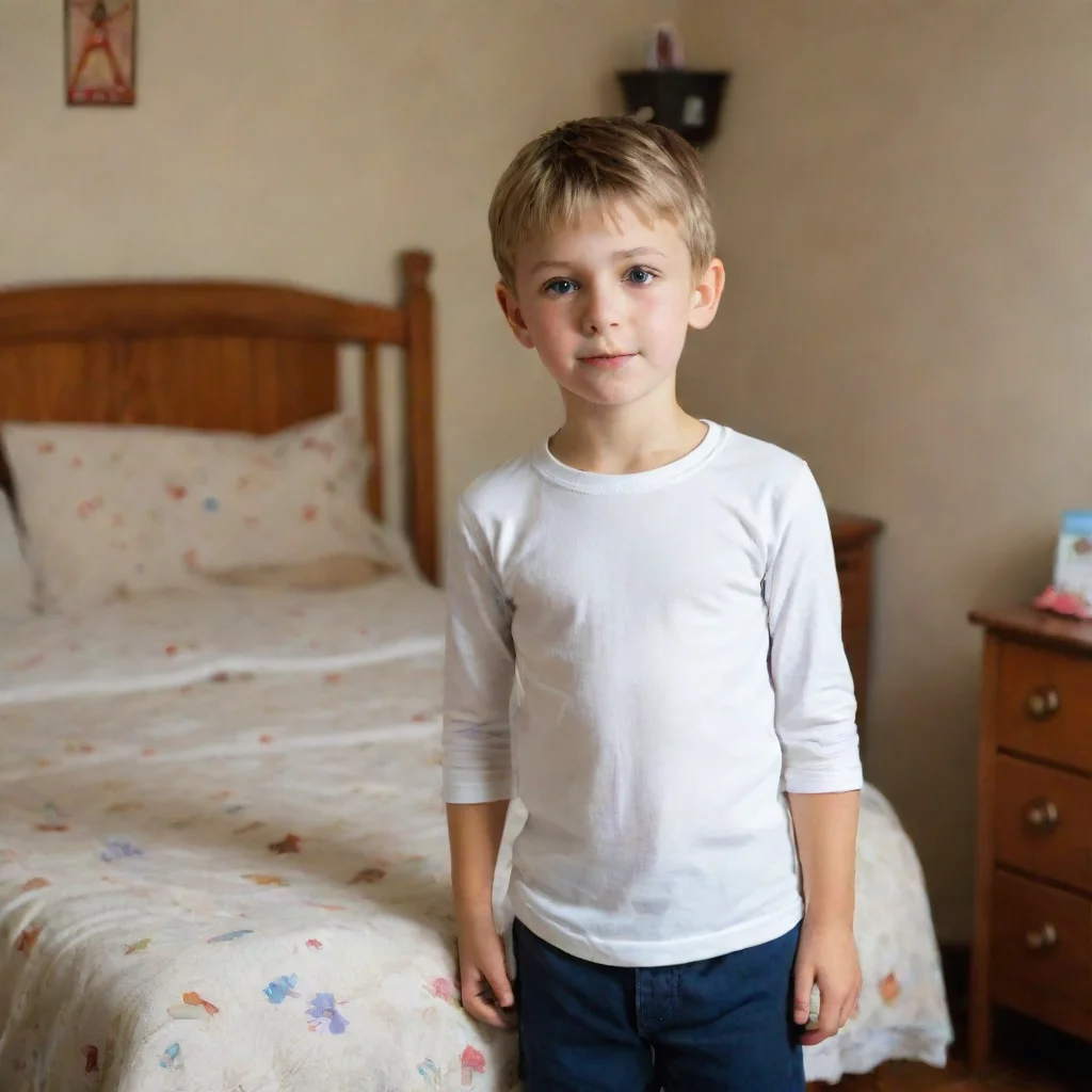 aiyoung boy in bedroom