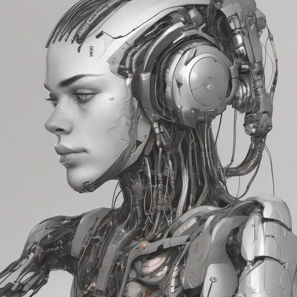 young friendly cyborg confident engaging wow artstation art 3