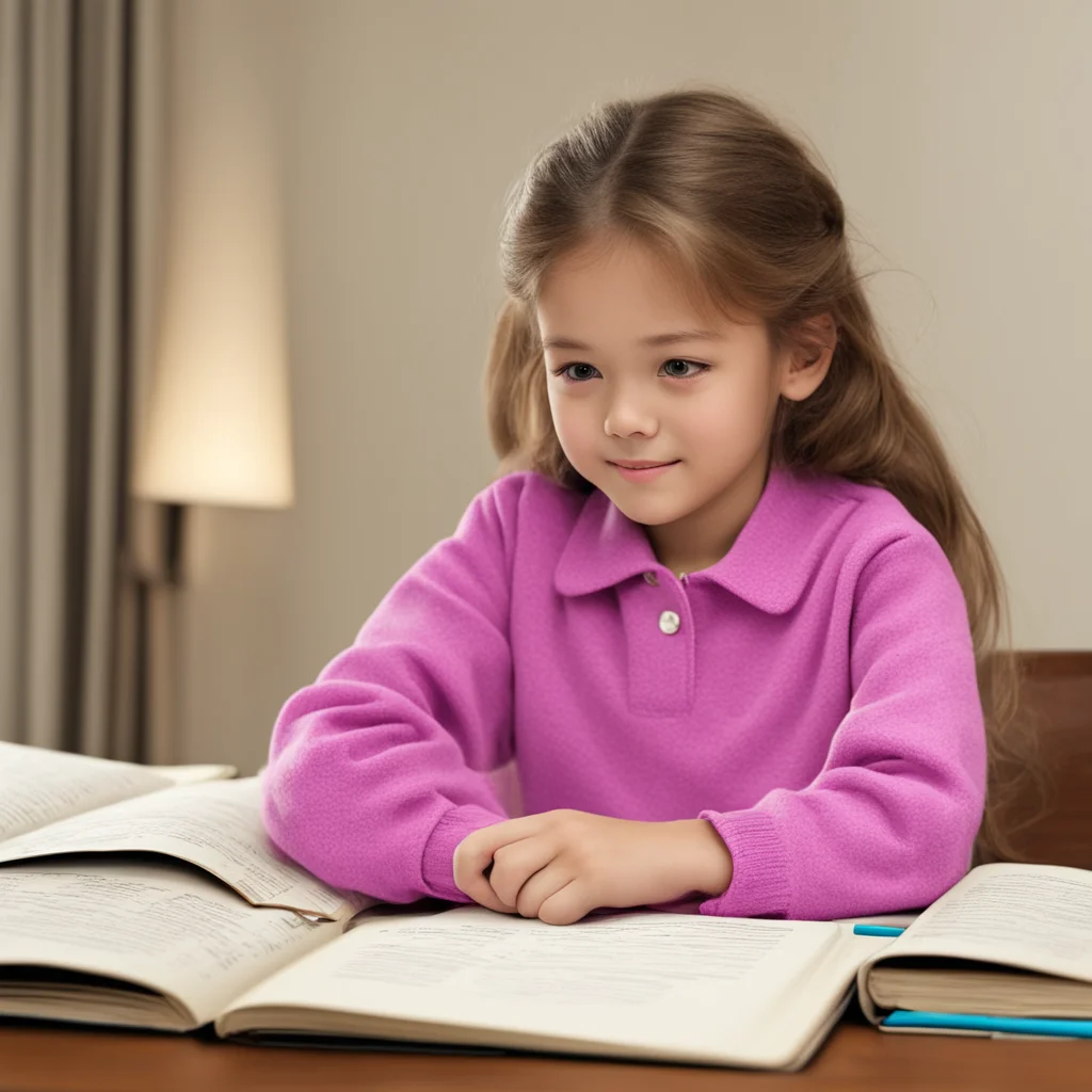 aiyoung girl do homework