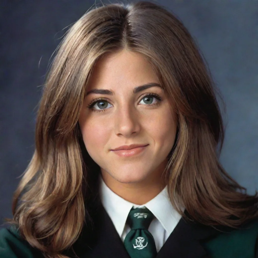 young jennifer aniston as a slytherin