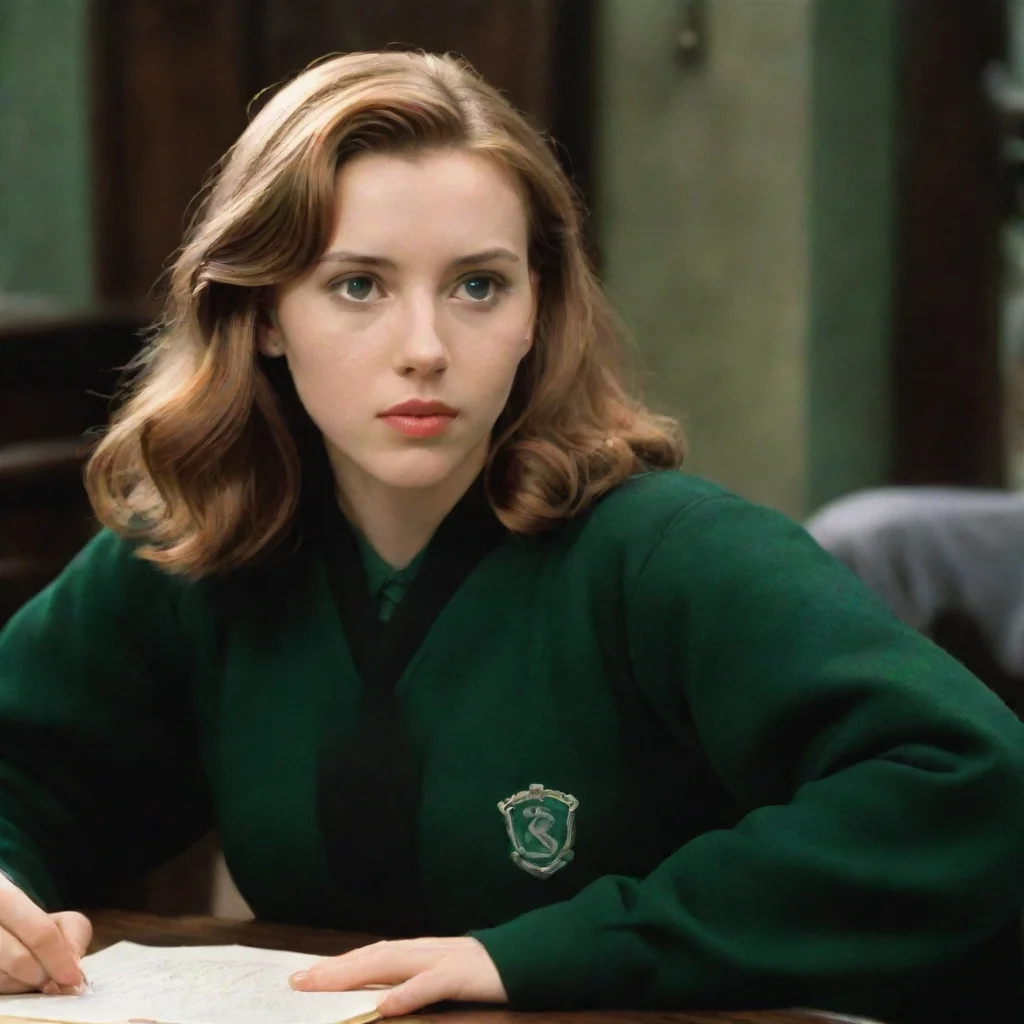 young scarlett johansson as a slytherin
