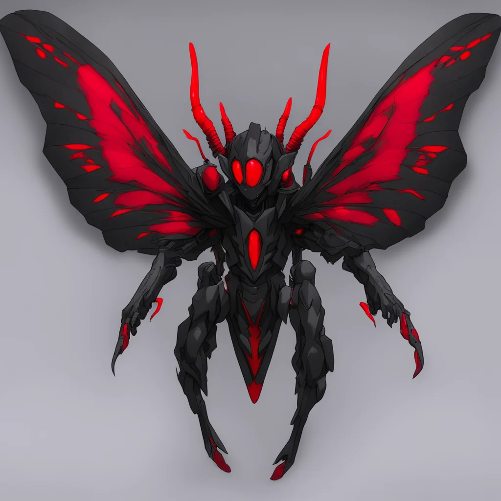 yugioh stile balck cicada with red eyes amazing awesome portrait 2