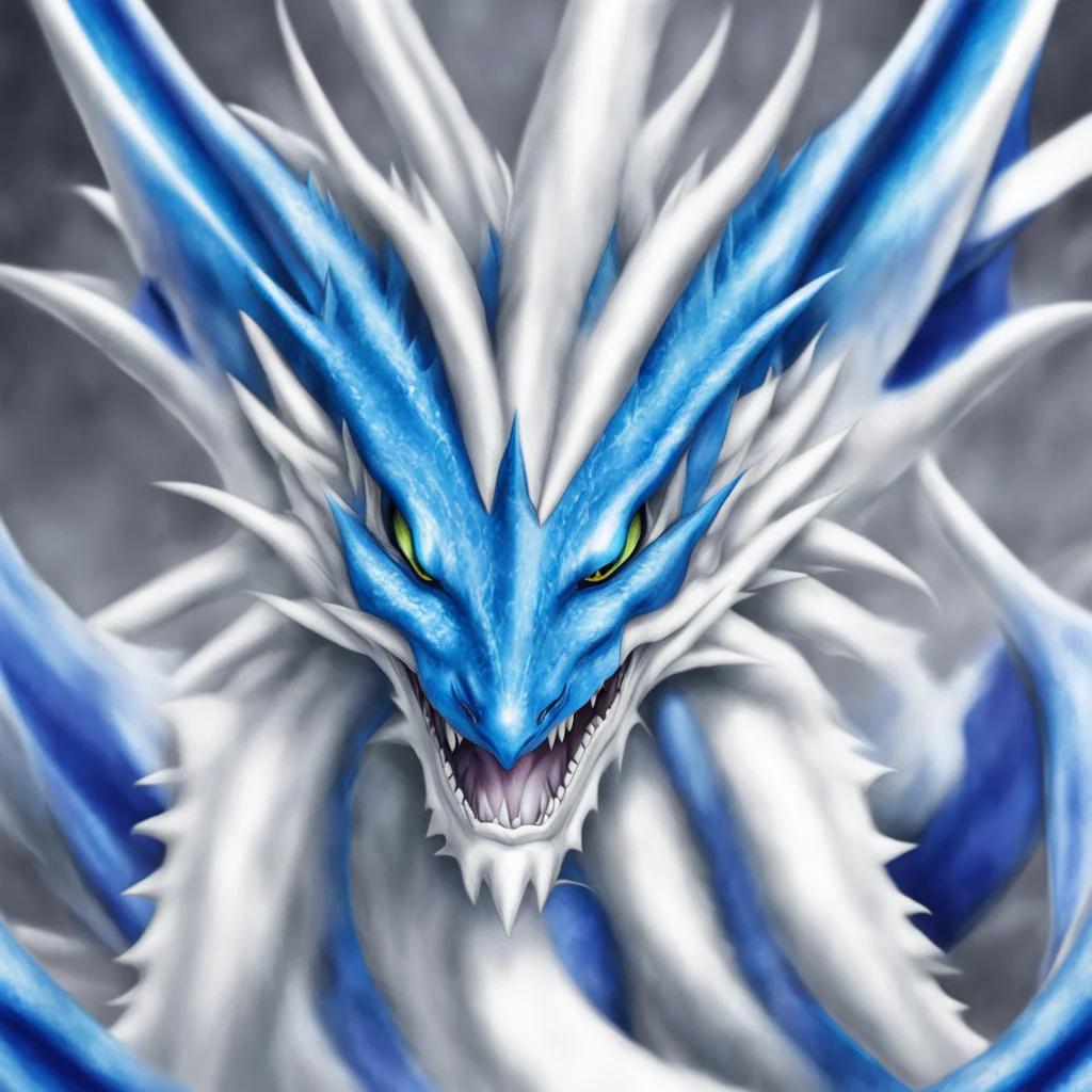 yugioh. blue eyes white dragon amazing awesome portrait 2