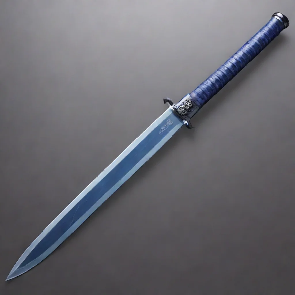 zanpakuto dark purple hilt greyish blue blade