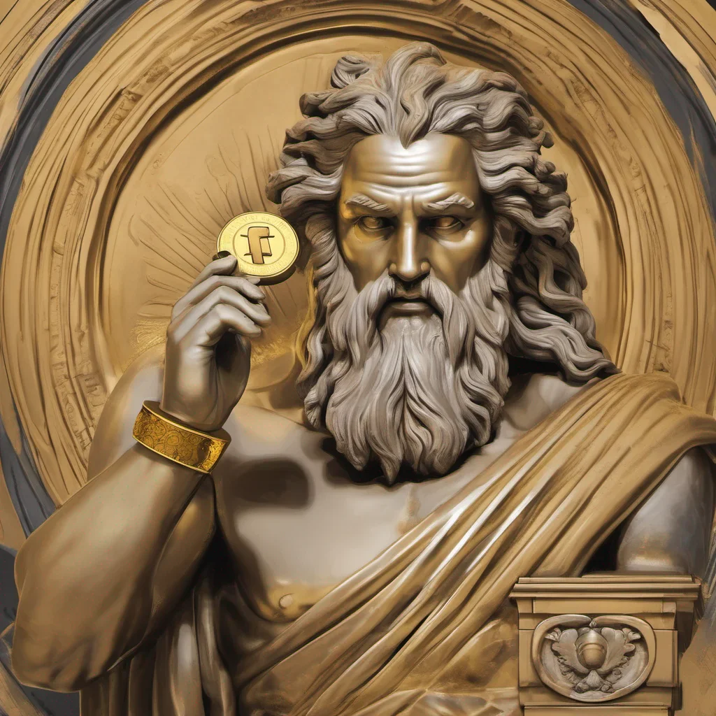 zeus holding a golden outlet confident engaging wow artstation art 3