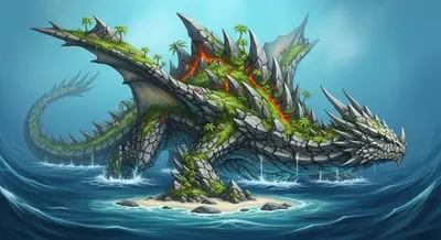 An island dragon