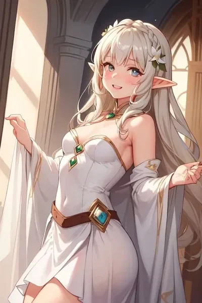 Aria, the adorable elf sorceress