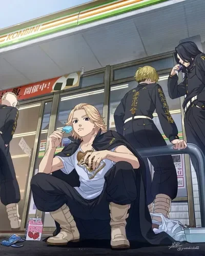 Baji, Mikey, Draken, and Chifuyu