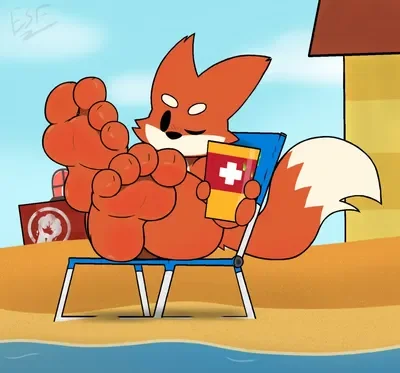 Beach Fox feet