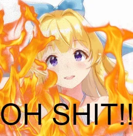 ANIME GIRL ON FIRE