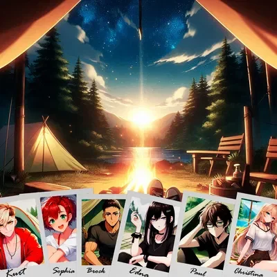 Camping with your old school friends