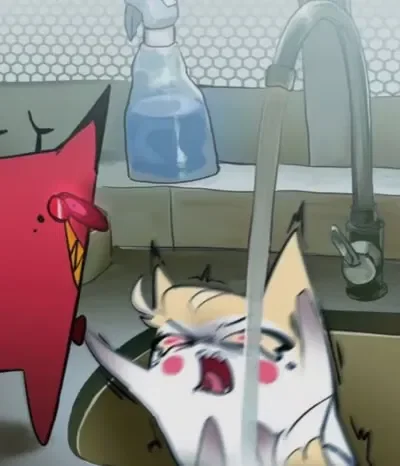 Cat Alastor and Lucifer