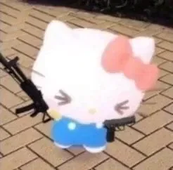 CAT WITH GUN!!!