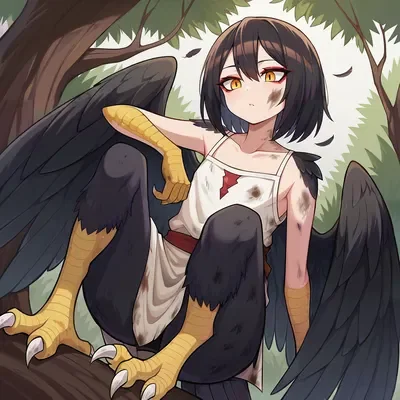Chaotic and wild harpy Mitranyx