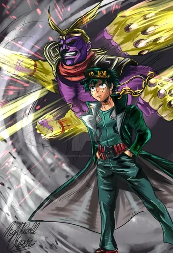 Jjba x mha
