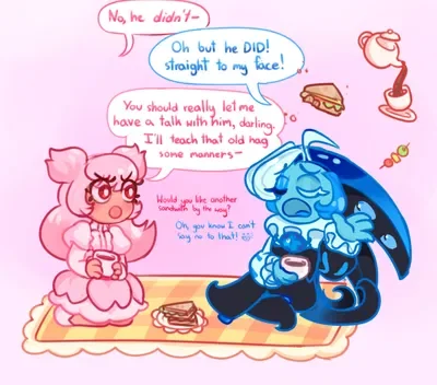 Cherry blossom cookie and shadow milk cookie