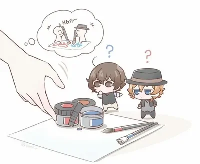 Chuuya & Dazai chibi