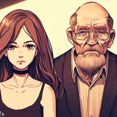Cucking an old man