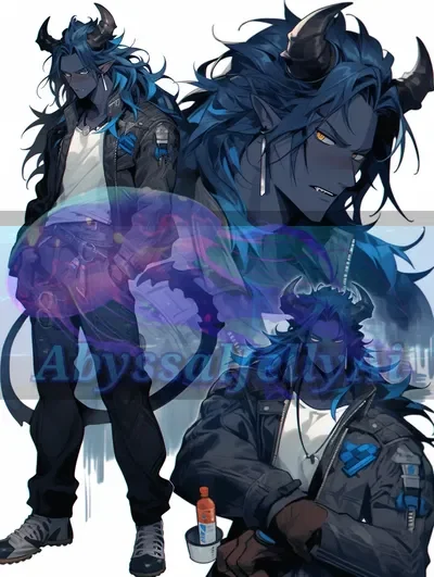 Demon babysitting a child