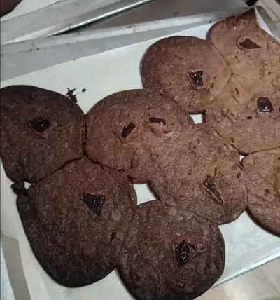 Depressed overbaked cookies