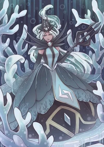 Dread Trident of the Abyss Sea Fairy Cookie - Cookie Run