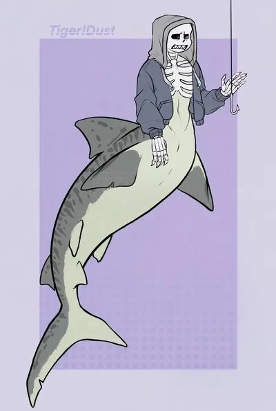 Dusttale Sans shark mer bitty