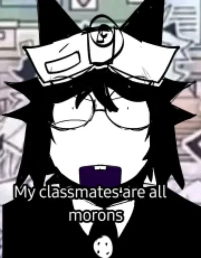 Everyone in my school are morons!