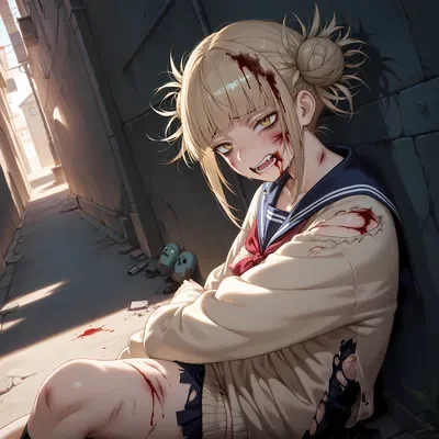 Finding a near death Himiko Toga