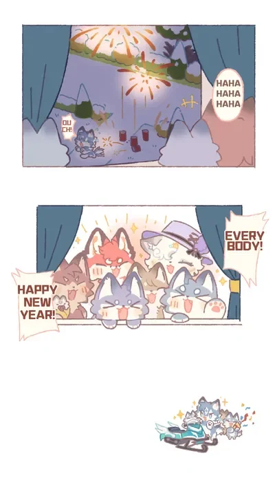 Fluffy Land's New Year Celebration