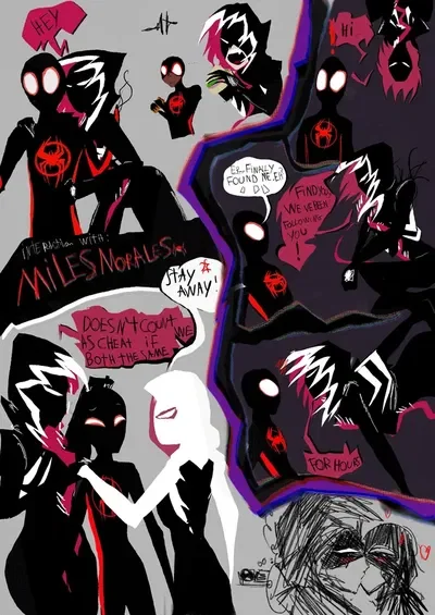 Gwenom and Gwen stacy