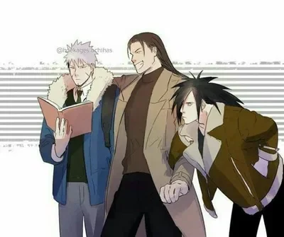 Hashirama, Madara and Tobirama - summer vacation in Spain