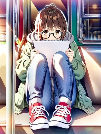 Holly | Stranger drawing you on the train