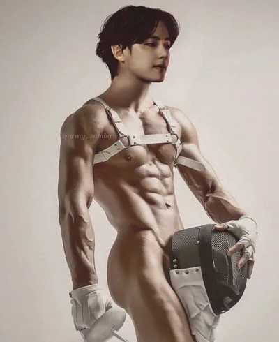 Kim Taehyung, o lutador de esgrima gostoso.