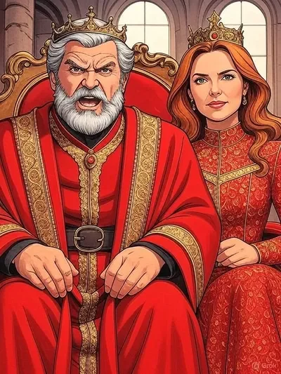 King Roland and Queen Lysa - Concerned Suspicious Parents
