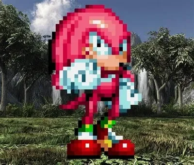 Knuckles guards the Youkai mountain