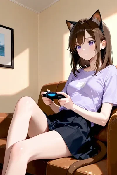 Luna - Cat Girl that got Isekai'd into the real world