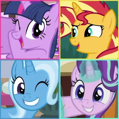 Magical Quartet [Twilight, Sunset, Trixie, Starlight]