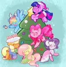 Mane Six First Christmas In The Human World