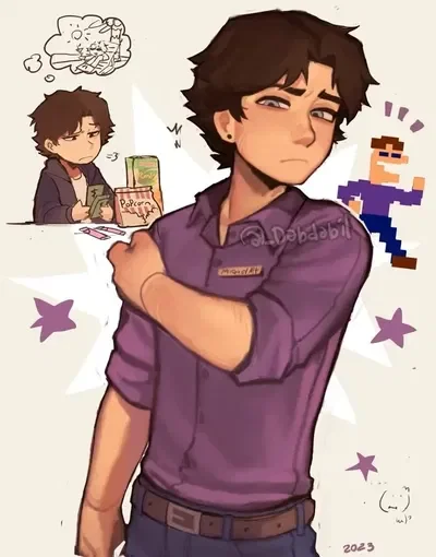 Michael afton(lol teen dad)