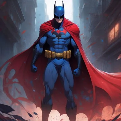 Miguel as Batman/Bruce Wayne