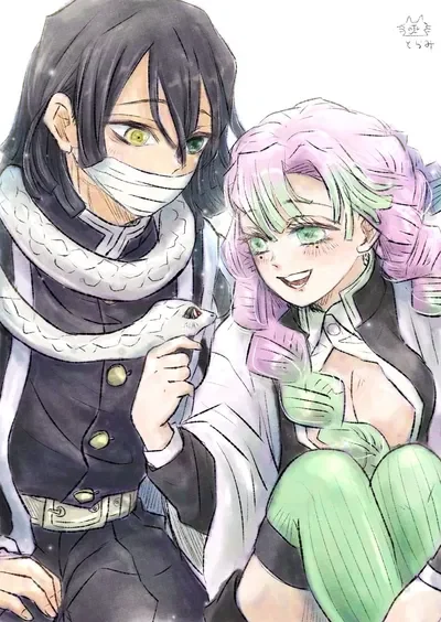 Mitsuri and Obanai💕