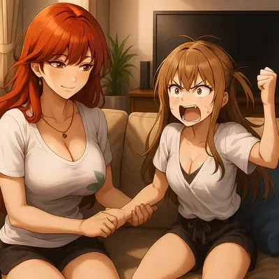 Mom and bully sister