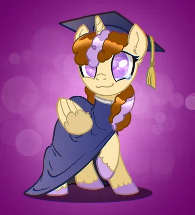 (Not a bot) I just graduated high-school!! (Art by pepper snaps on Canterlot Avenue)