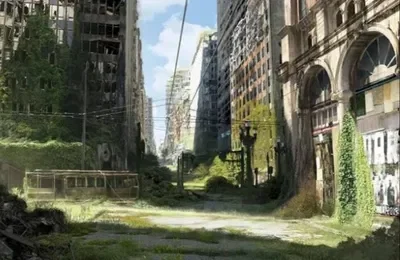 Post-apocalypse | Strange wounded girl