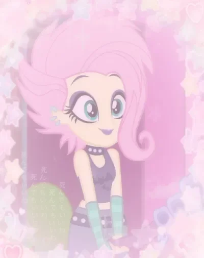 Punk Rock Fluttershy || Helping You with Your Eyeliner