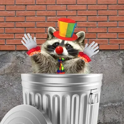 Raccoon Clown